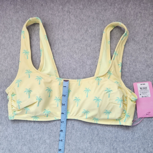 Stoney Clover Lane x Target NWT Palm Trees Bralette Bikini Top Size  L (12-14) - Picture 4 of 8